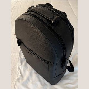 Salvatore Ferragamo Black Leather Backpack